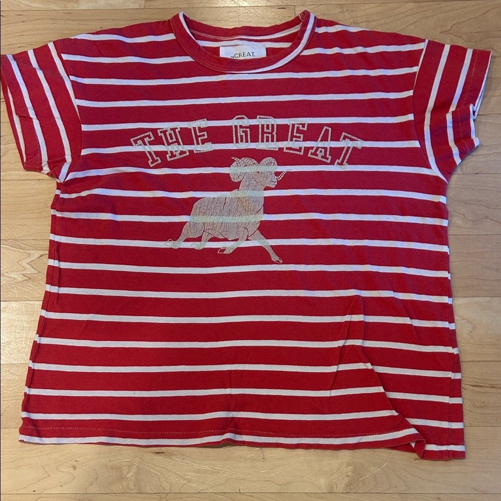 THE GREAT. Boxy tee. Size 0